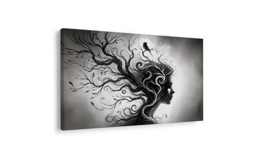 KÉP FEKETE-FEHÉR PORTRÉ AZ ÉLET FÁJÁVAL - ÉLETFÁK KÉPEK - KÉPEK