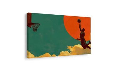 SLIKA KOŠARKAŠKI SKOK POD SUNCEM - POP ART SLIKE - SLIKE