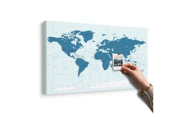 PARAFA KÉP POLITIKUS VILÁG TÉKÉP KÉK SZÍNBEN - PARAFA KÉPEK - KÉPEK