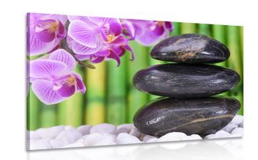 WANDBILD JAPANISCHER ZEN-GARTEN - BILDER MIT FENG SHUI-MOTIVEN - BILDER