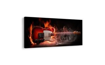 SLIKA GORUĆA GITARA U PLAMENU - GLAZBENE SLIKE - SLIKE