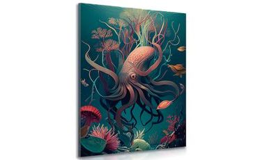 CANVAS PRINT SURREALISTIC CUTTLEFISH - PICTURES UNDERWATER WORLD - PICTURES