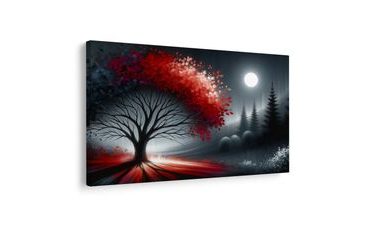 OBRAZ STROM ŽIVOTA POD MĚSÍCEM - OBRAZY STROMY ŽIVOTA - OBRAZY