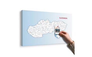 OBRAZ NA KORKU MAPA SLOVENSKÉ REPUBLIKY - OBRAZY NA KORKU - OBRAZY