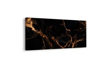 TABLEAU SUR TOILE – FISSURES DORÉES ABSTRAITES - TABLEAUX EN MARBRE - TABLEAUX