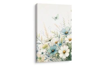 OBRAZ LUČNÍ KVĚTY S MOTÝLY - OBRAZY KVĚTŮ - OBRAZY