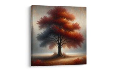 WANDBILD LEUCHTENDER LEBENSBAUM IM WALD - BILDER BÄUME DES LEBENS - BILDER