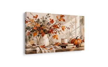 QUADRO SU TELA – NATURA MORTA AUTUNNALE CON ZUCCHE - QUADRI DI NATURE MORTE - STAMPE E QUADRI