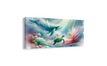 КАРТИНА НА ПЛАТНО – ПОДВОДЕН СВЯТ НА ЖИВОТНИТЕ - КАРТИНИ ПОДВОДЕН СВЯТ - КАРТИНИ