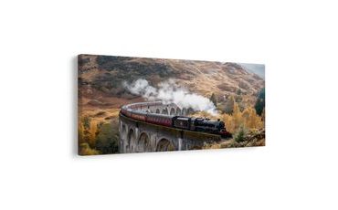 QUADRO SU TELA – FASCINO DEL VIAGGIO A VAPORE - QUADRI CAMPI E PRATI - STAMPE E QUADRI