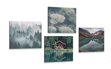 CANVAS PRINT SET MAGICAL NATURE - SET OF PICTURES - PICTURES