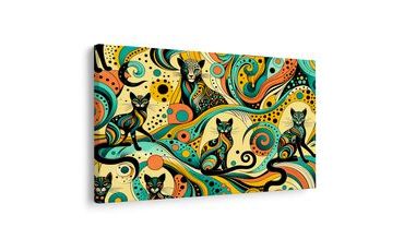 OBRAZ PSYCHODELICZNE KOTY - OBRAZY KOTY - OBRAZY