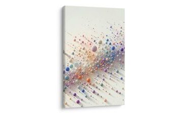 OBRAZ ABSTRAKTNÍ TANEC DUHOVÝCH KULIČEK - OBRAZY ABSTRAKTNÍ TVARY - OBRAZY