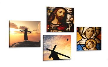 CANVAS PRINT SET HEAVENLY KINGDOM - SET OF PICTURES - PICTURES