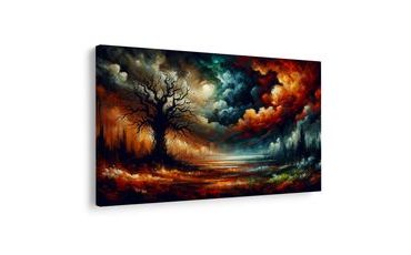 OBRAZ DRAMATICKÉ NEBE A STROM ŽIVOTA - OBRAZY STROMY ŽIVOTA - OBRAZY