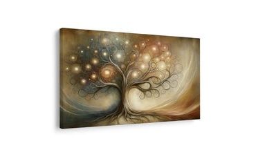 КАРТИНА НА ПЛАТНО – МИСТИЧНО ДЪРВО НА ЖИВОТА - КАРТИНИ ДЪРВЕТАТА НА ЖИВОТА - КАРТИНИ