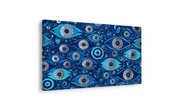 WANDBILD GEHEIMNISVOLLE BLAUE AUGEN - WANDBILDER NACH MOTIV - BILDER