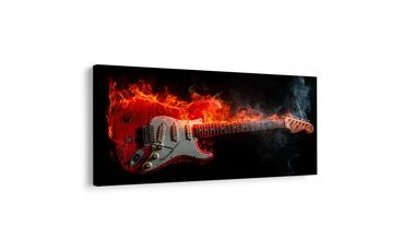 SLIKA ELEKTRIČNA GITARA I VATRA - GLAZBENE SLIKE - SLIKE