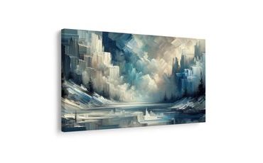 OBRAZ MRAZIVÁ HORSKÁ SCENÉRIE - ABSTRAKTNÍ OBRAZY - OBRAZY