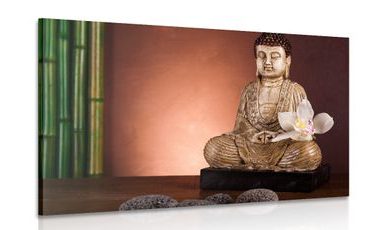 CANVAS PRINT MEDITATING BUDDHA - PICTURES FENG SHUI - PICTURES