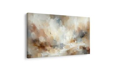 TABLEAU SUR TOILE – ABSTRACTION DOUCE EN BEIGE - PEINTURES ABSTRAITES - TABLEAUX