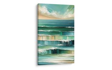 WANDBILD BEWEGTE MEERESOBERFLÄCHE - BILDER MEER UND STRAND - BILDER