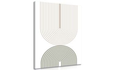 OBRAZ MINIMALISTICKÉ DUHY MID-CENTURY - ABSTRAKTNÍ OBRAZY - OBRAZY