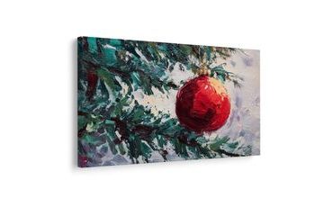 OBRAZ SVÁTEČNÍ OZDOBA NA STROMĚ - VÁNOČNÍ A ZIMNÍ OBRAZY - OBRAZY