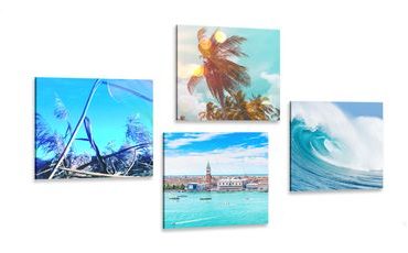 SET OBRAZŮ PŘÍMOŘSKÁ KRAJINKA - SESTAVY OBRAZŮ - OBRAZY