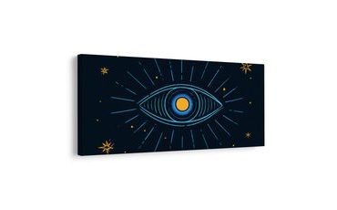 WANDBILD KOSMISCHES AUGE MIT LEUCHTEN - WANDBILDER NACH MOTIV - BILDER