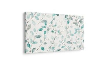 TABLEAU SUR TOILE – BRINDILLES FEUILLUES À L’AQUARELLE - TABLEAUX ARBRES ET FEUILLES - TABLEAUX
