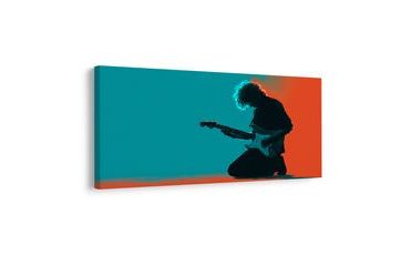 SLIKA GITARIST U ŠARENOM SVJETLU - GLAZBENE SLIKE - SLIKE