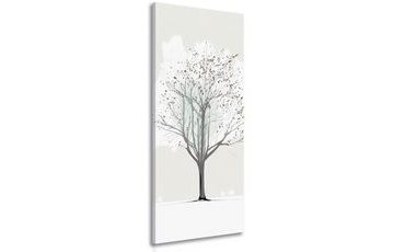 CANVAS PRINT WINTER TREE CROWN - PICTURES OF TREES AND LEAVES - PICTURES
