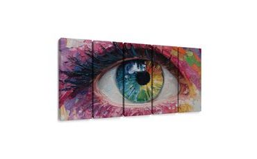 5-DELNA SLIKA BARVNA HARMONIJA OČESA - ABSTRAKTNE SLIKE - SLIKE