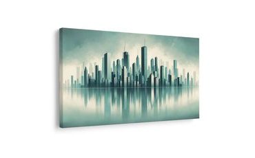 OBRAZ PANORAMA MODERNÍHO MĚSTA - OBRAZY MĚSTA - OBRAZY