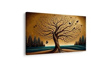 OBRAZ PODZIMNÍ STROM ŽIVOTA S PTÁKY - OBRAZY STROMY ŽIVOTA - OBRAZY