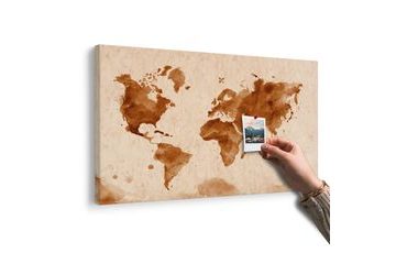 PARAFA KÉP VILÁG TÉRKÉP RETRO KIVITELBEN - PARAFA KÉPEK - KÉPEK