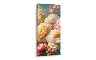 OBRAZ BAREVNÉ PIVOŇKY V PLNÉM KVĚTU - PICTURES FLOWERS - PICTURES