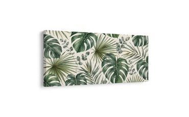 TABLEAU SUR TOILE – HARMONIE BOTANIQUE EXOTIQUE - TABLEAUX ARBRES ET FEUILLES - TABLEAUX