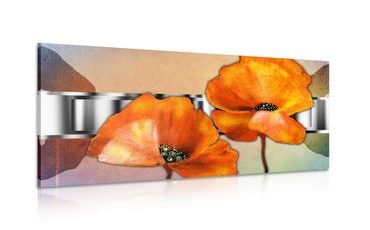 OBRAZ KVĚTINY V ORIENTÁLNÍM STYLU - ABSTRAKTNÍ OBRAZY - OBRAZY