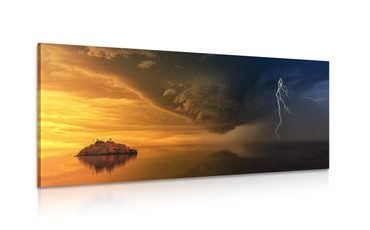 CANVAS PRINT CALM BEFORE THE STORM - PICTURES OF NATURE AND LANDSCAPE - PICTURES