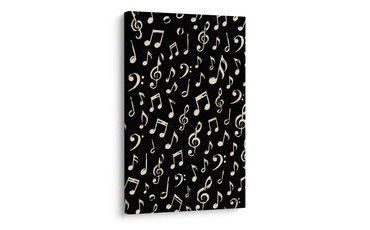 WANDBILD TANZENDE MUSIKSYMBOLE - MUSIKBILDER - BILDER