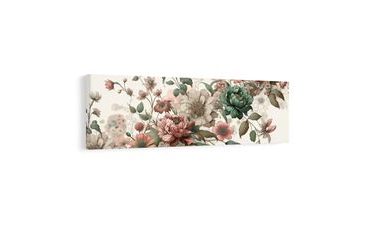 TABLEAU SUR TOILE – MOTIF FLORAL VINTAGE - TABLEAUX DE FLEURS - TABLEAUX