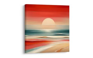 OBRAZ TEPLÝCH ODTIEŇOV MORA A OBLOHY - OBRAZY MORE A PLÁŽ - OBRAZY