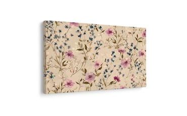 WANDBILD ZARTE BLUMEN-AQUARELLE - BILDER BLUMEN - BILDER