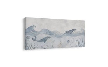 WANDBILD UNTERWASSERWELT MIT WALEN - WANDBILDER WALE - BILDER