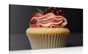 CANVAS PRINT DELICIOUS MUFFIN - PICTURES OF FOOD AND DRINKS - PICTURES