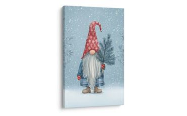 OBRAZ VÁNOČNÍ KOUZLO S TRPASLÍKEM - VÁNOČNÍ A ZIMNÍ OBRAZY - PICTURES