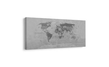 WANDBILD AUF KORK WELTKARTE IM VINTAGE-STIL - WANDBILDER AUF KORK - BILDER