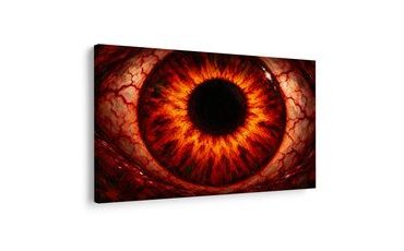 QUADRO SU TELA – OCCHIO DI FUOCO ROSSO - QUADRI HALLOWEEN E HORROR - STAMPE E QUADRI